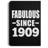 115th Birthday Fabulous Since 1909 - Canvas Portrait
