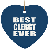 Best Clergy Ever - Heart Ornament