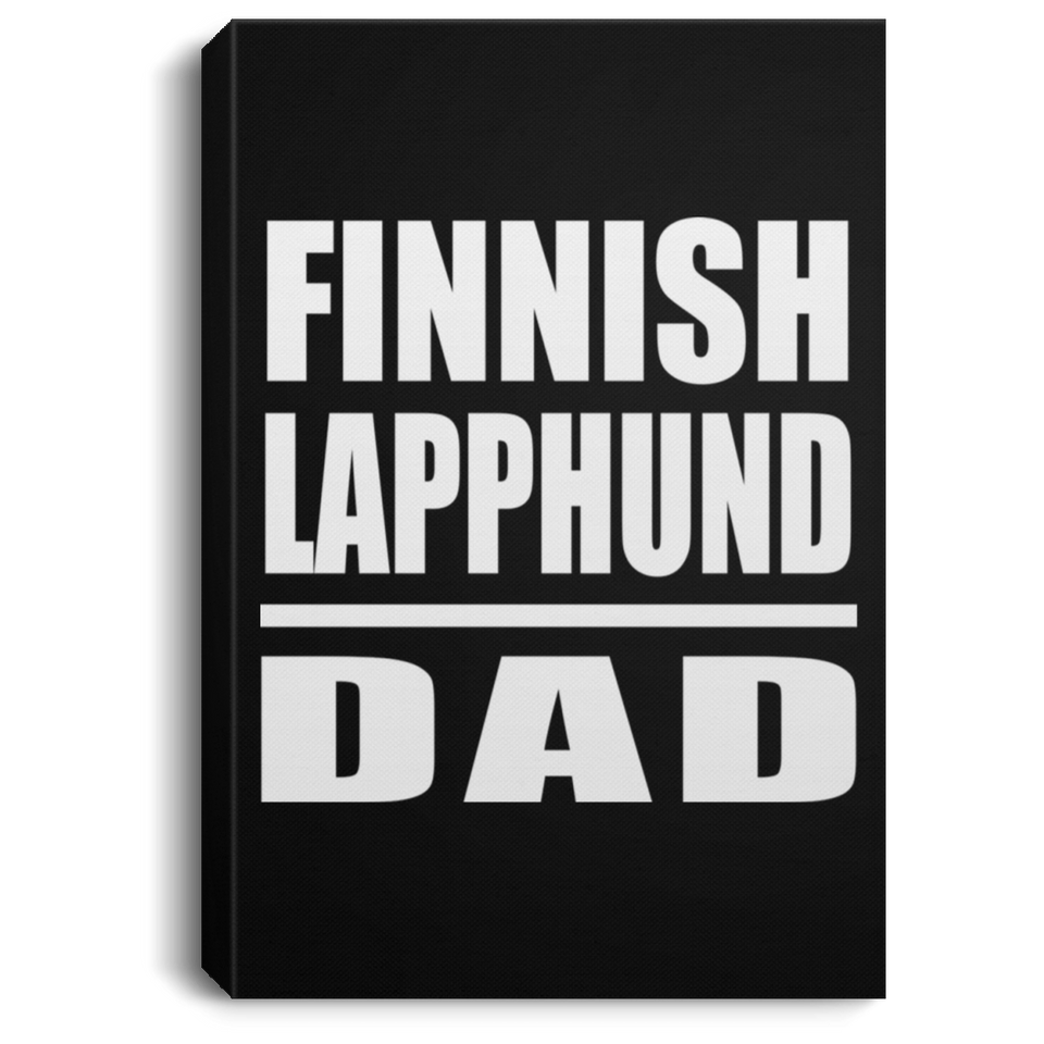 Finnish Lapphund Dad - Canvas Portrait