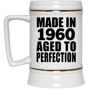 64th Birthday Made In 1960 Aged to Perfection - Beer Stein