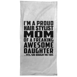 Proud Hair Stylist Mom Of Awesome Daughter - Hand Towel