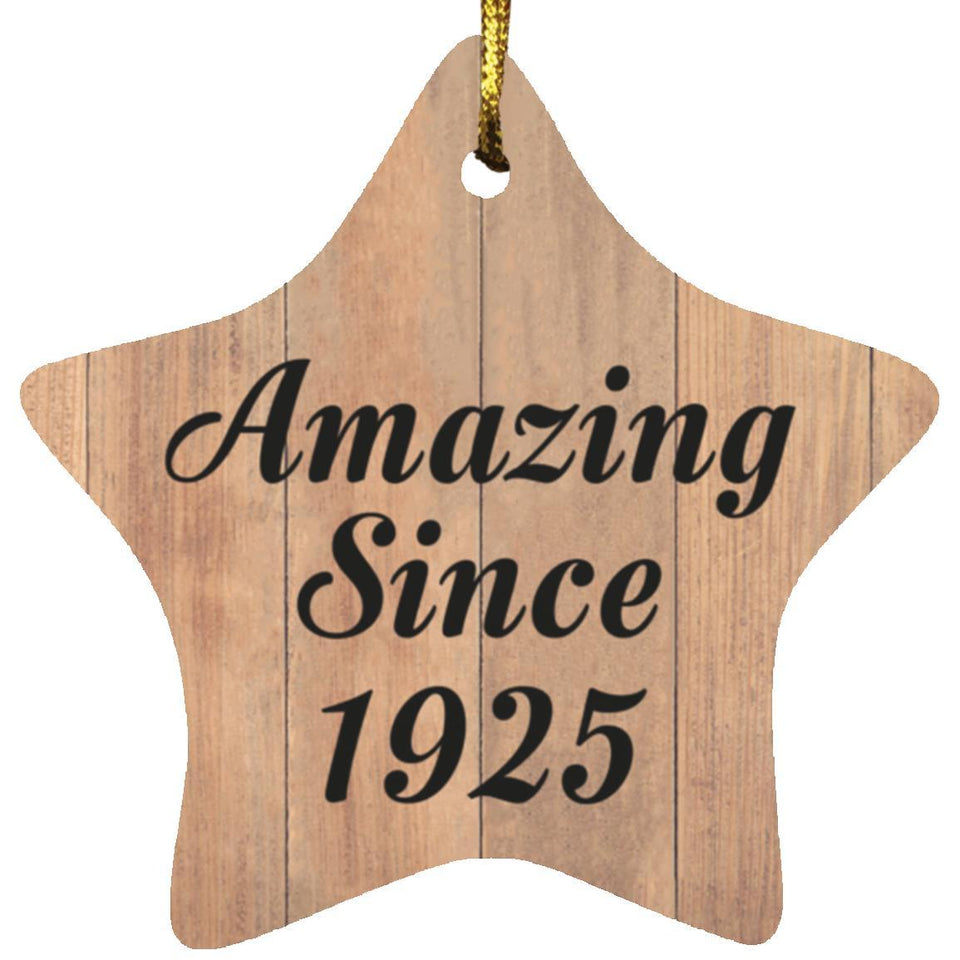 99th Birthday Amazing Since 1925 - Star Ornament C