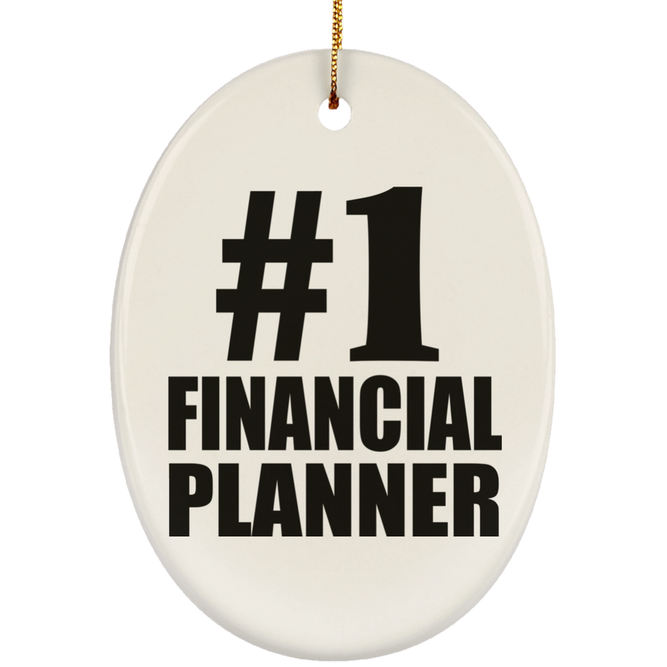 Number One #1 Financial Planner - Oval Ornament