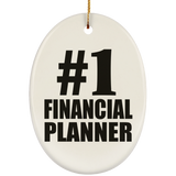 Number One #1 Financial Planner - Oval Ornament