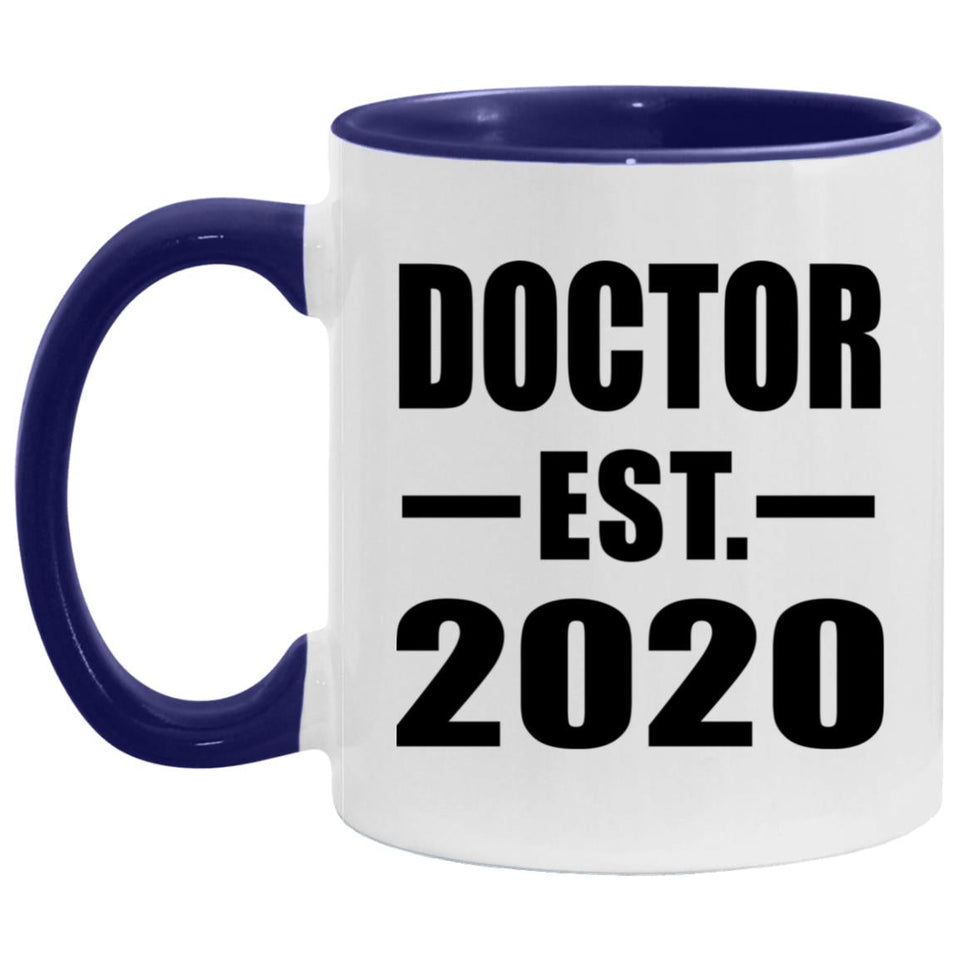 Doctor Established EST. 2020 - 11oz Accent Mug Purple