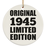 79th Birthday Original 1945 Limited Edition - Circle Ornament