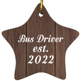 Bus Driver Established Est. 2022 - Star Ornament D
