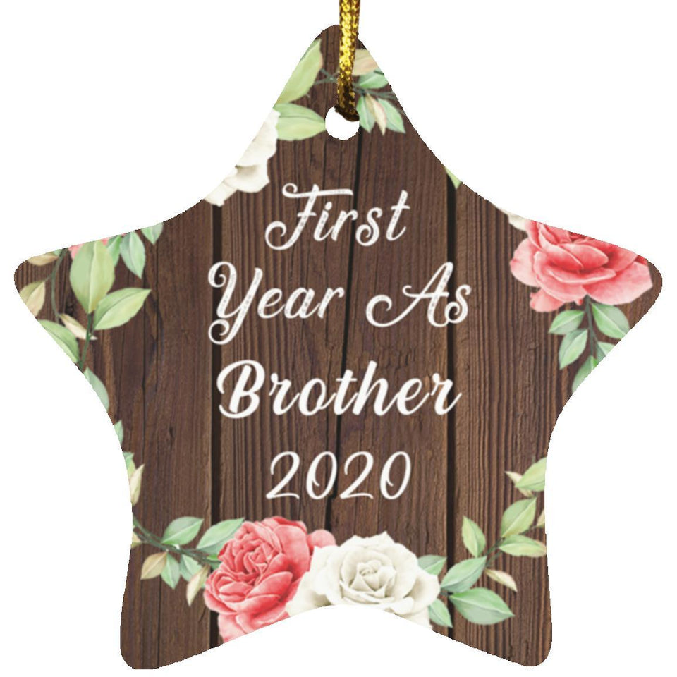 First Year As Brother 2020 - Star Ornament A