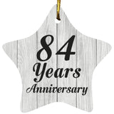 84th Anniversary 84 Years Anniversary - Star Ornament F