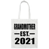 Grandmother Established EST. 2021 - Tote Bag White
