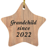 Grandchild Since 2022 - Star Ornament C