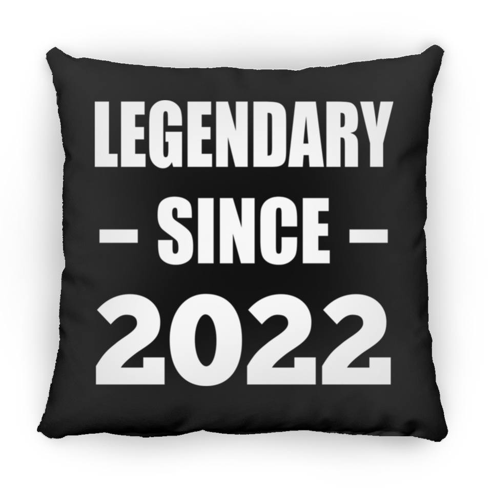 2nd Birthday Legendary Since 2022 - Throw Pillow Black