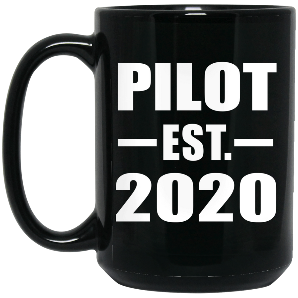 Pilot Established EST. 2020 - 15oz Coffee Mug Black