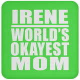 Irene World's Okayest Mom - Drink Coaster