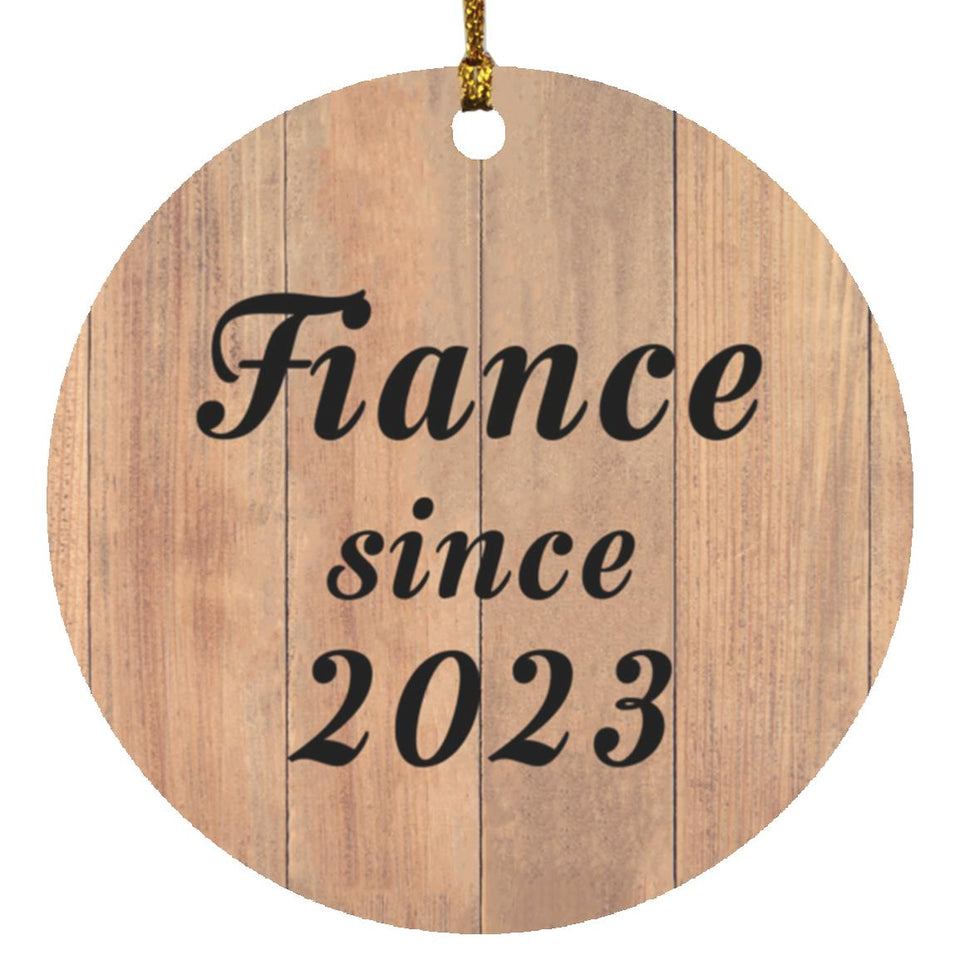Fiance Since 2023 - Circle Ornament C