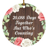 55th Anniversary 20,088 Days Together Who's Counting - Circle Ornament A