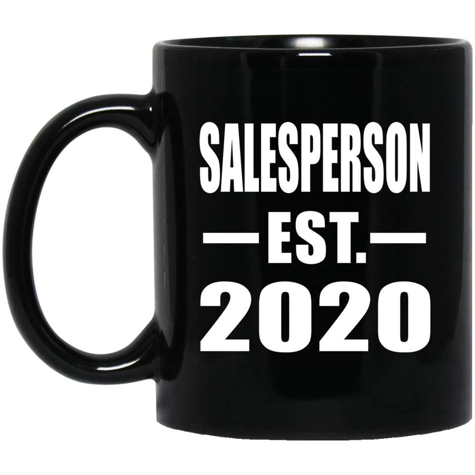 Salesperson Established EST. 2020 - 11oz Coffee Mug Black