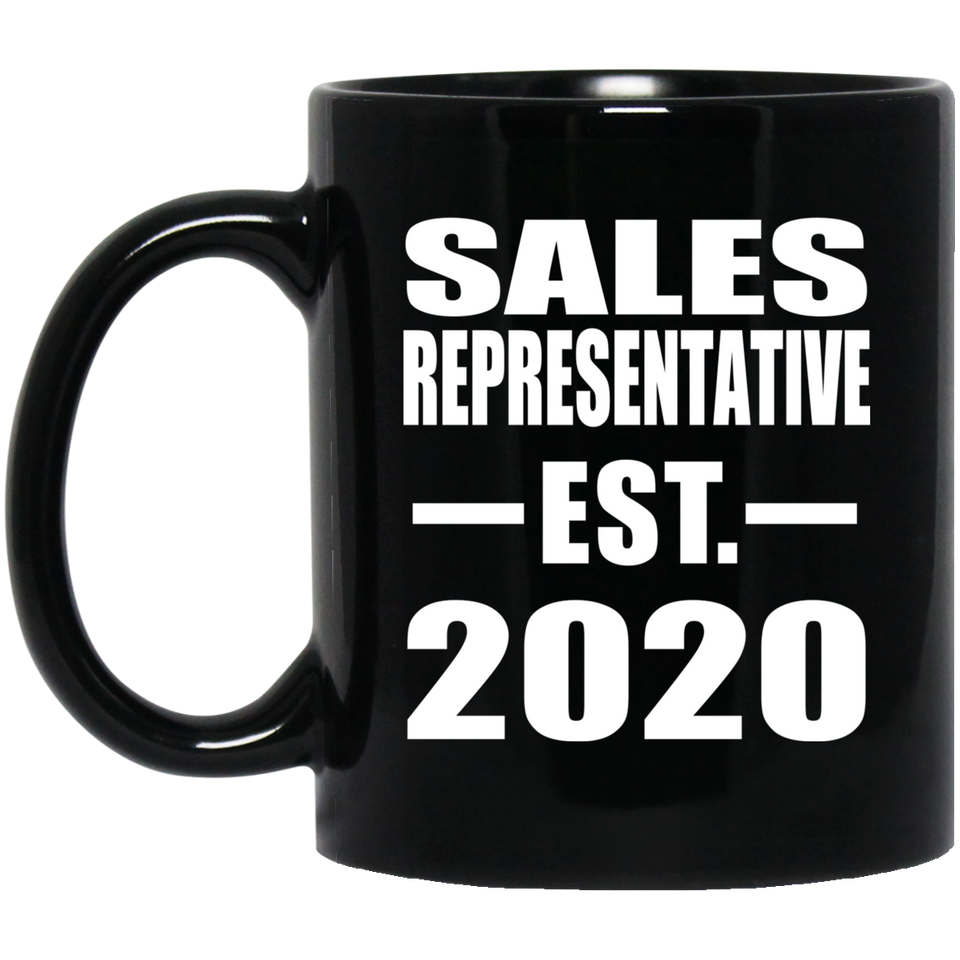 Sales Representative Established EST. 2020 - 11oz Coffee Mug Black
