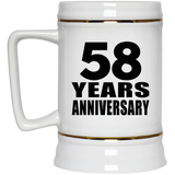 58th Anniversary 58 Years - Beer Stein