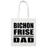 Bichon Frise Dad - Tote Bag White