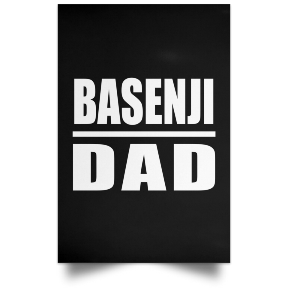 Basenji Dad - Poster Portrait