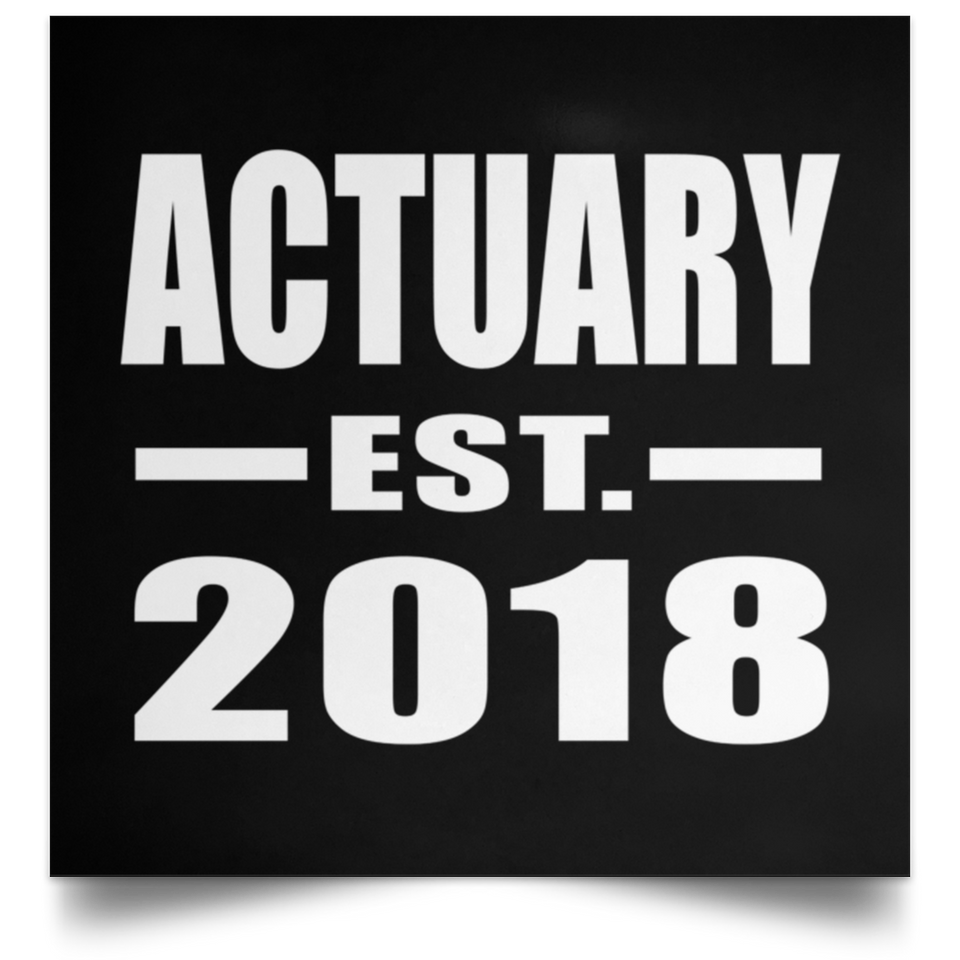 Actuary Established EST. 2018 - Poster Square