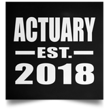 Actuary Established EST. 2018 - Poster Square