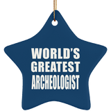 World's Greatest Archeologist - Star Ornament