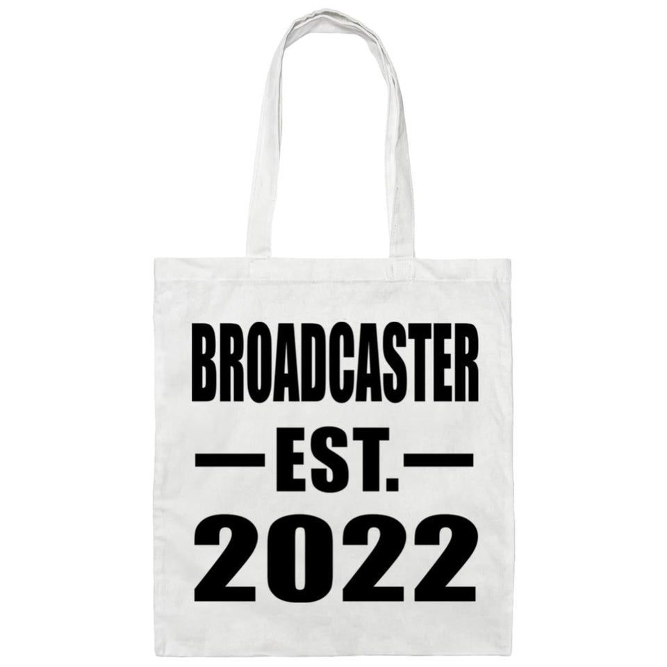 Broadcaster Established EST. 2022 - Tote Bag White