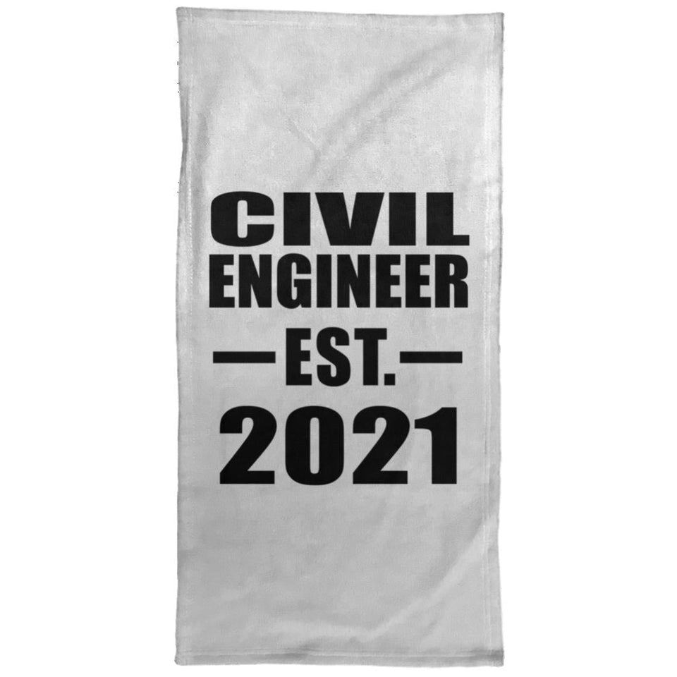 Civil Engineer Established EST. 2021 - Hand Towel