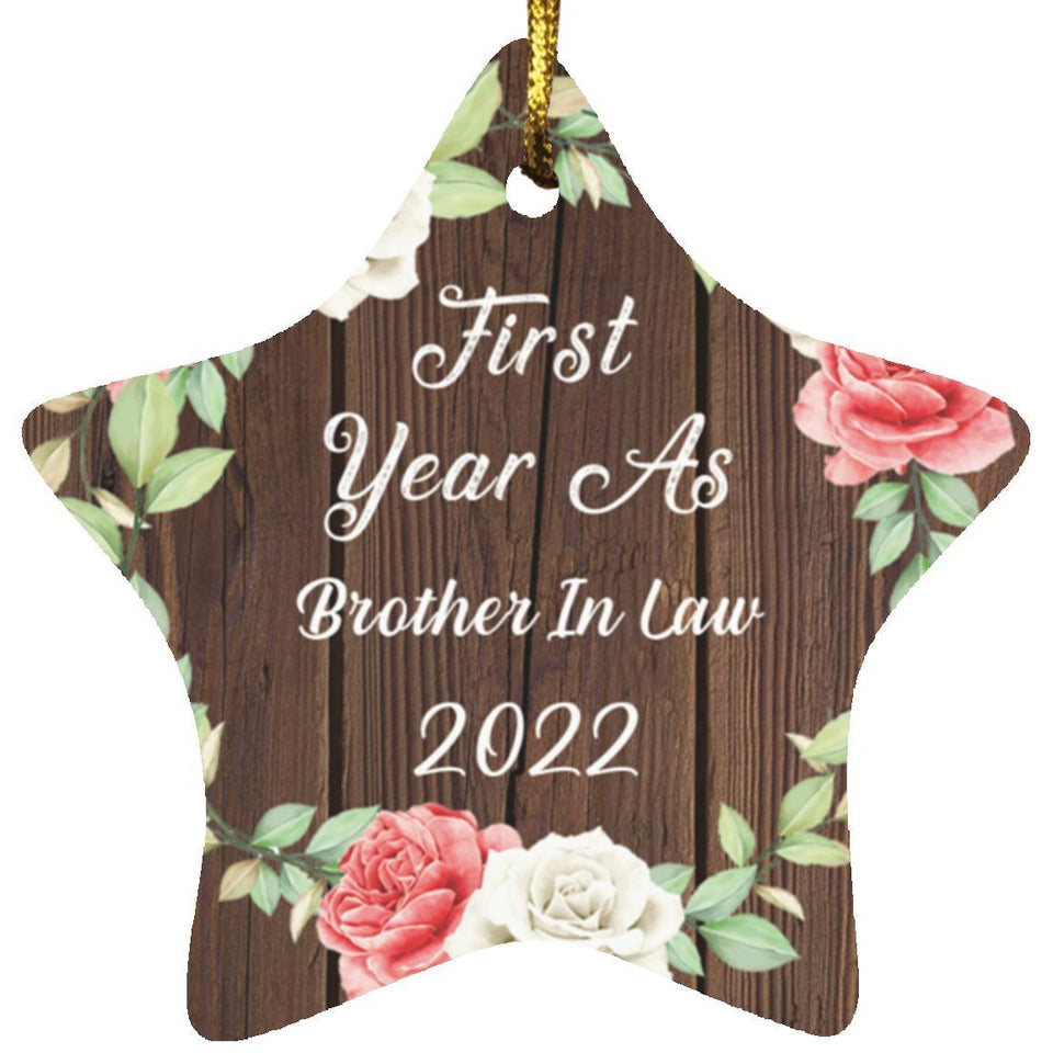First Year As Brother In Law 2022 - Star Ornament A