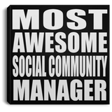 Most Awesome Social Community Manager - Canvas Square