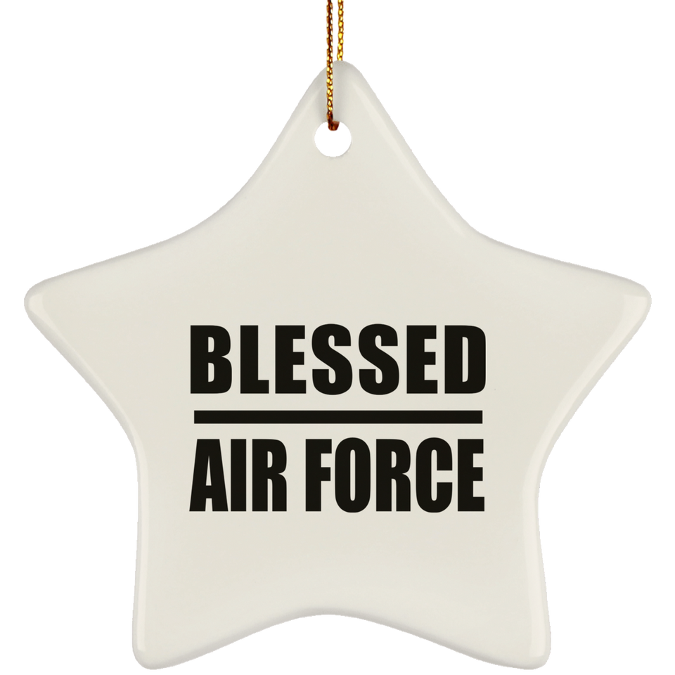 Blessed Air Force - Star Ornament