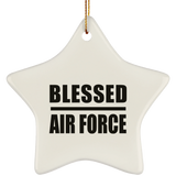Blessed Air Force - Star Ornament