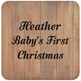 Heather Baby's First Christmas - Drink Coaster C