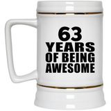 63rd Birthday 63 Years Of Being Awesome - Beer Stein