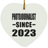 Photojournalist Since 2023 - Heart Ornament