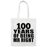 100th Anniversary 100 Years Of Being Mr Right - Tote Bag White