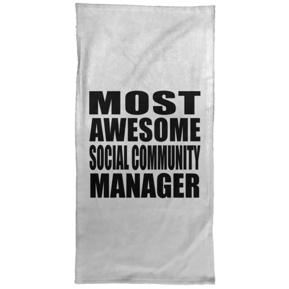 Most Awesome Social Community Manager - Hand Towel