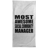 Most Awesome Social Community Manager - Hand Towel