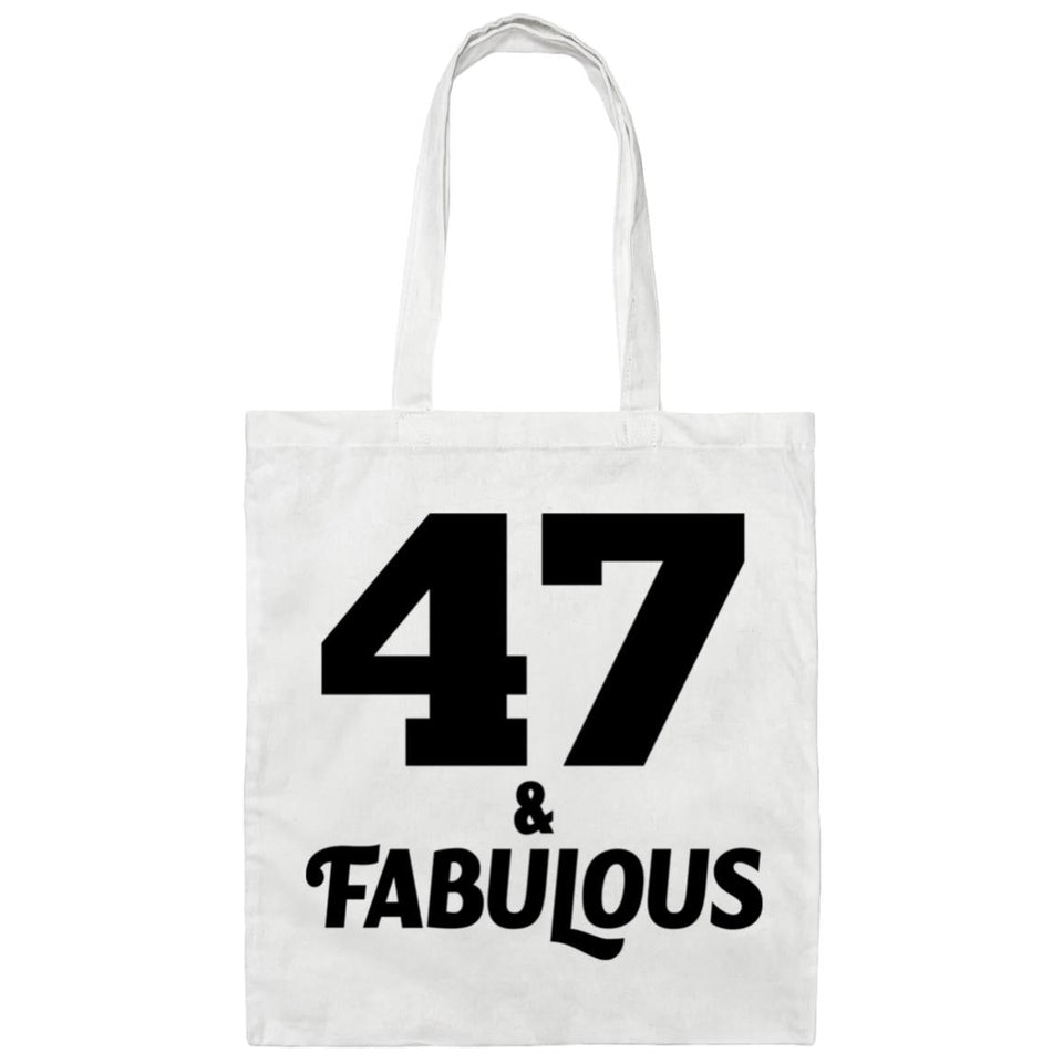 47th Birthday 47 & Fabulous - Tote Bag White