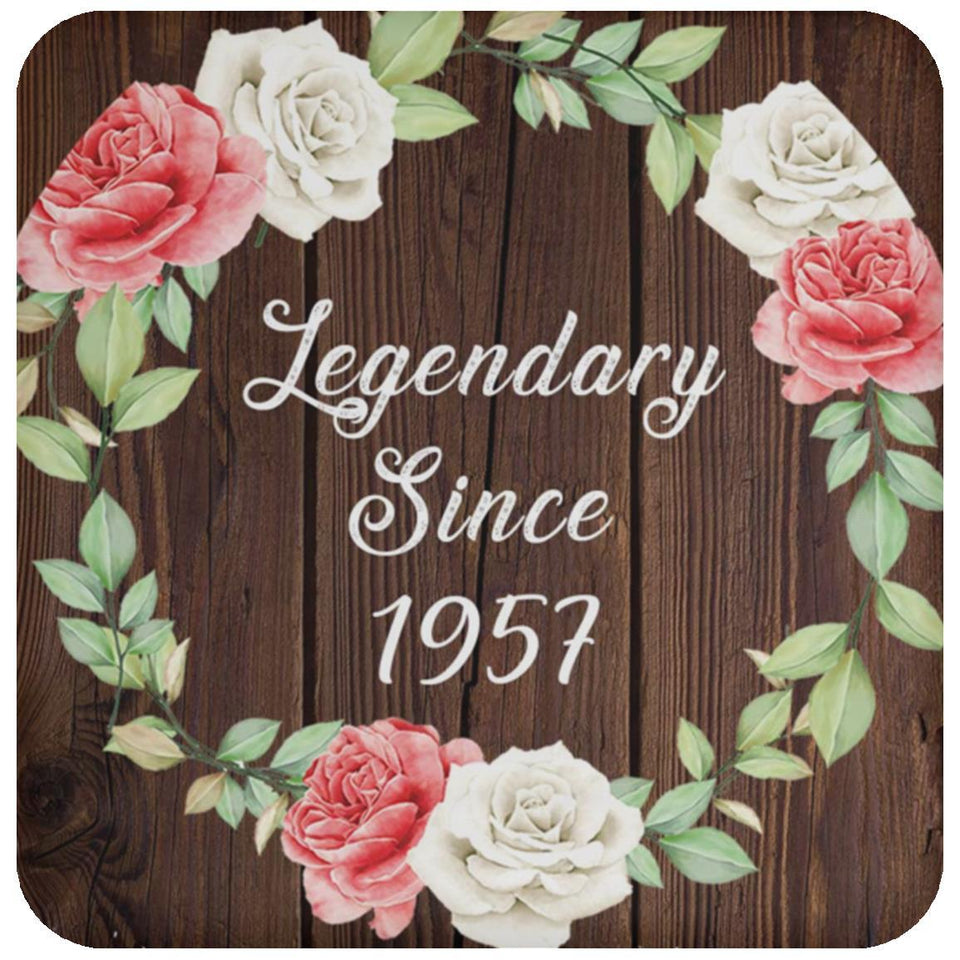 67th Birthday Legendary Since 1957 - Drink Coaster A
