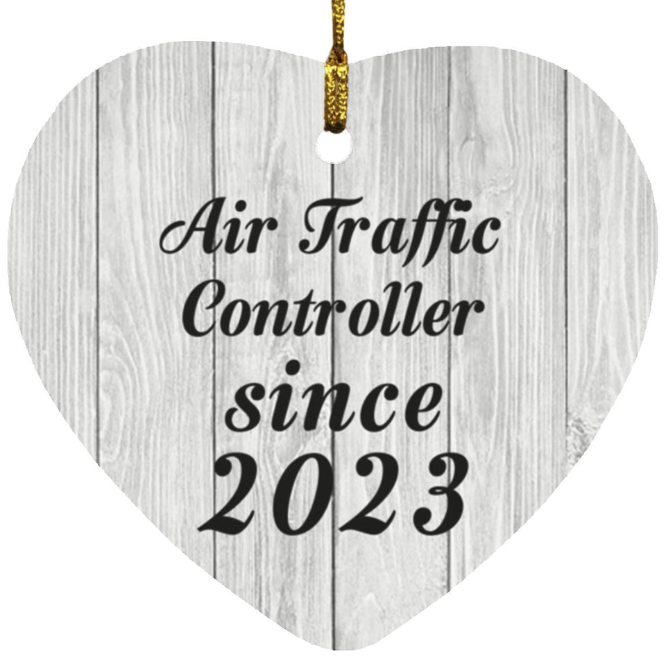 Air Traffic Controller Since 2023 - Heart Ornament F