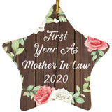 First Year As Mother In Law 2020 - Star Ornament A
