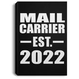 Mail Carrier Established EST. 2022 - Canvas Portrait