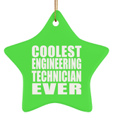 Coolest Engineering Technician Ever - Star Ornament