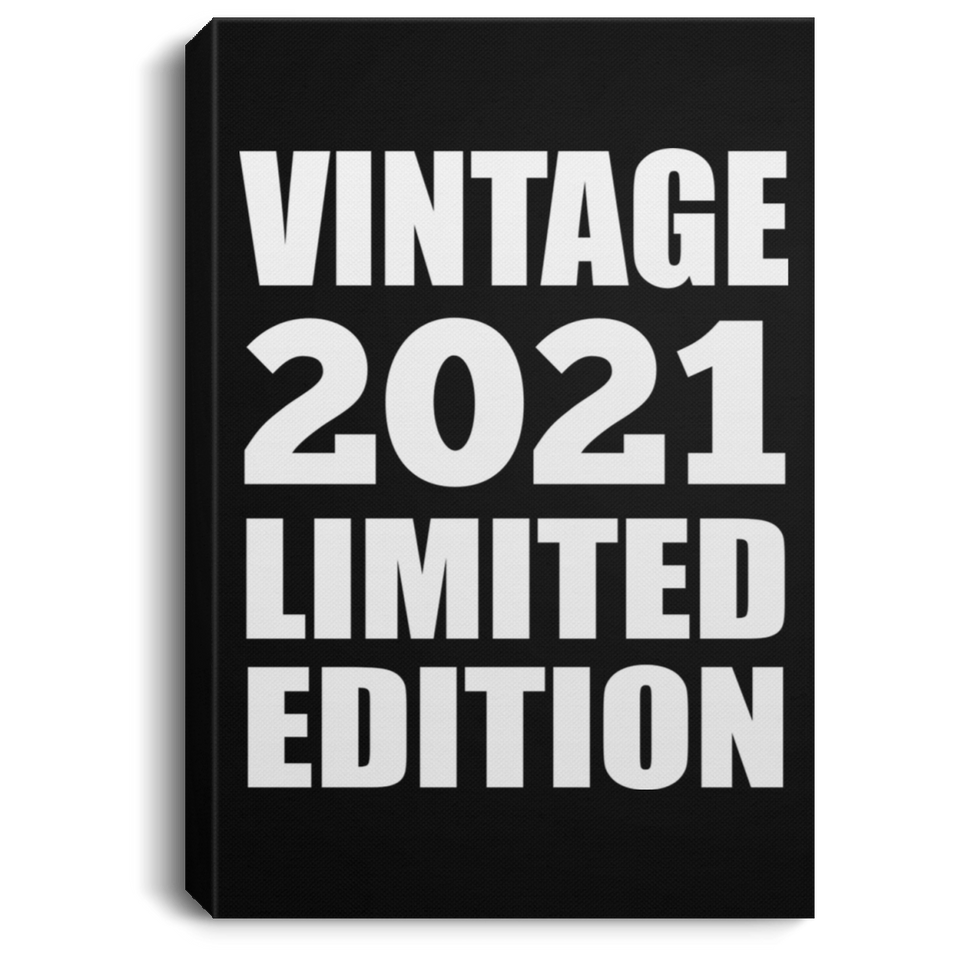 3rd Birthday Vintage 2021 Limited Edition - Canvas Portrait