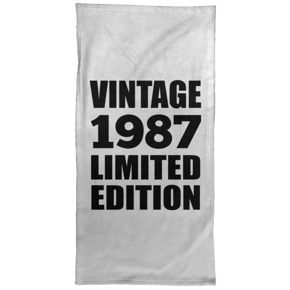 37th Birthday Vintage 1987 Limited Edition - Hand Towel