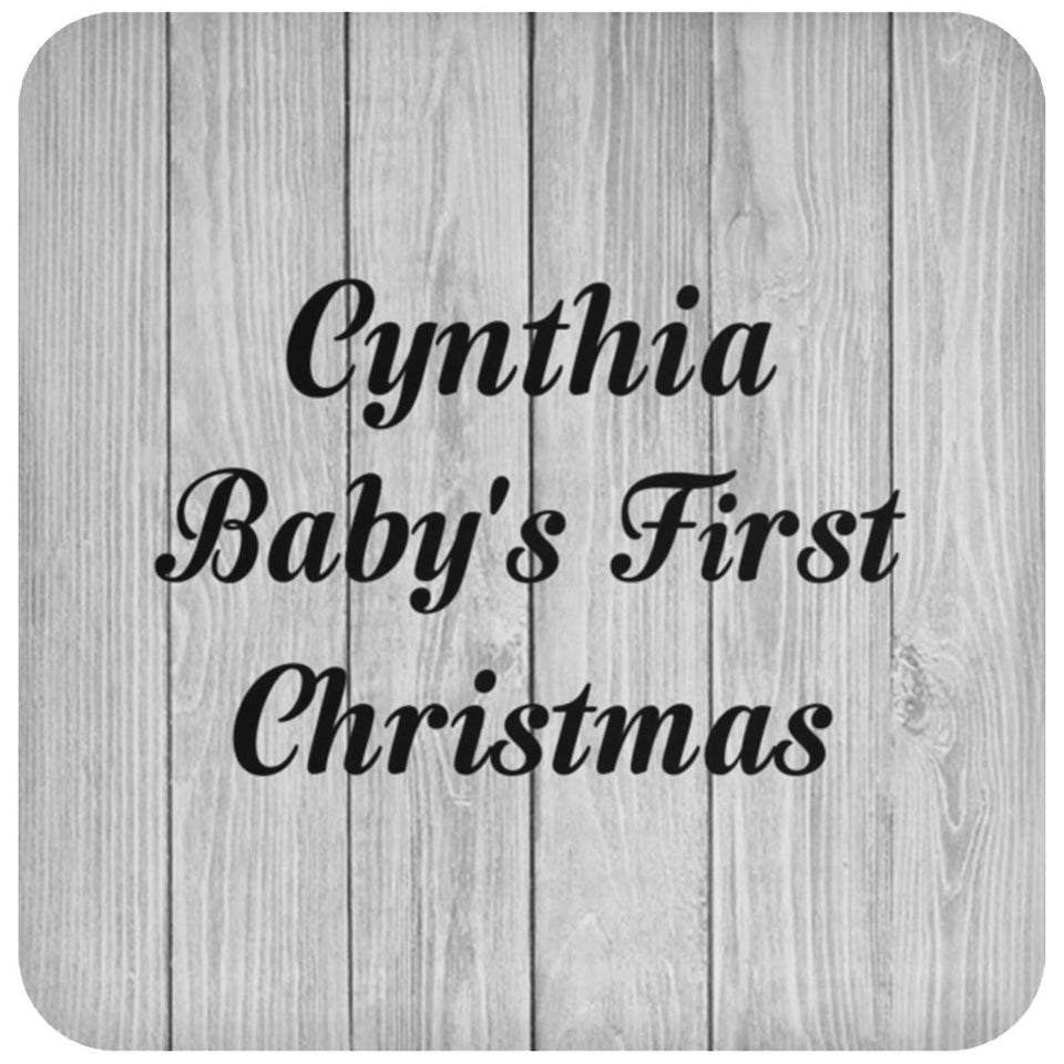 Cynthia Baby's First Christmas - Drink Coaster F