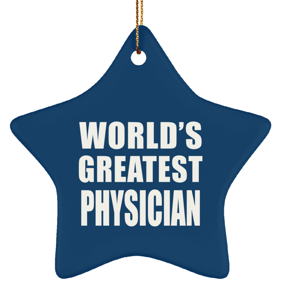 World's Greatest Physician - Star Ornament